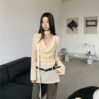 swing collar shirt