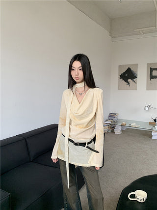 swing collar shirt