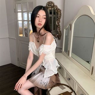 off-neck strap top