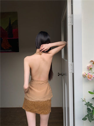 sequin skirt set