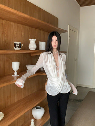 cross lace top