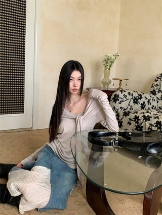 retro off-shoulder top
