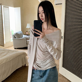 retro off-shoulder top