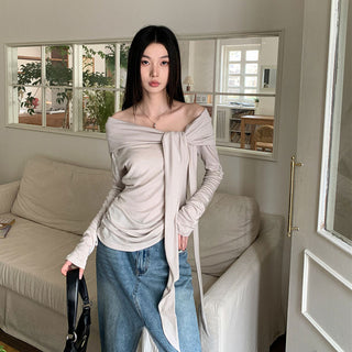 retro off-shoulder top