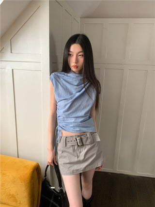 striped culotte set