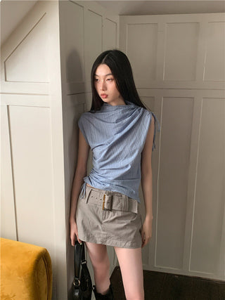 striped culotte set