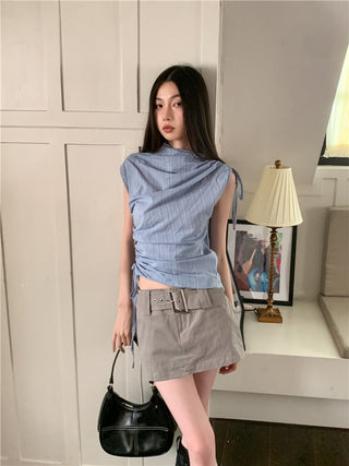 striped culotte set