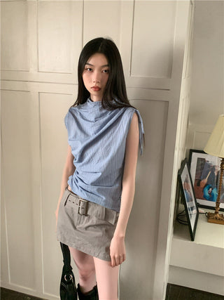 striped culotte set