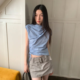 striped culotte set