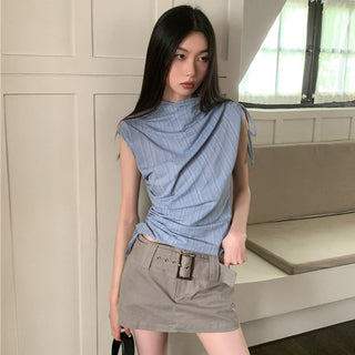 striped culotte set