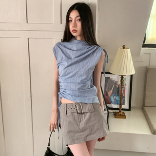 striped culotte set