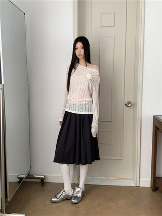 3D flower sweater