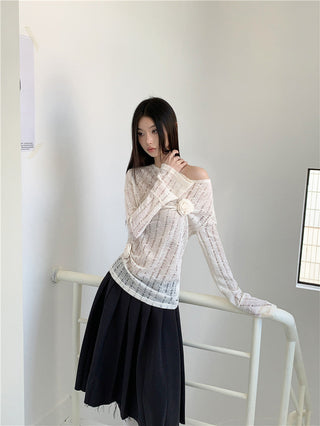 3D flower sweater