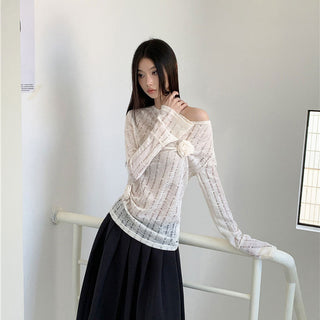 3D flower sweater