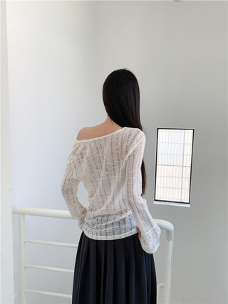 3D flower sweater