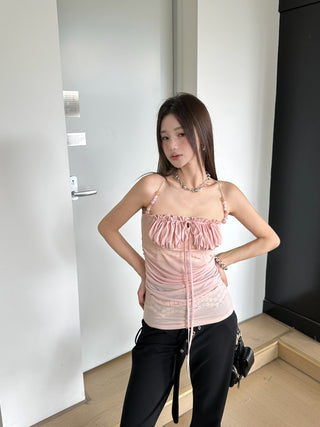 beaded lace top