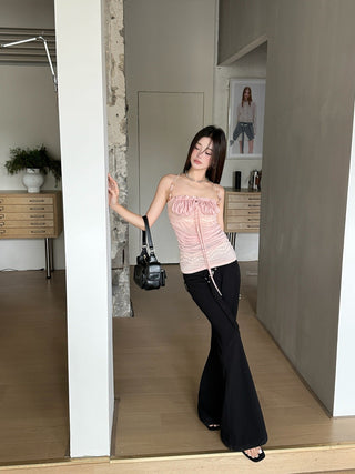 beaded lace top