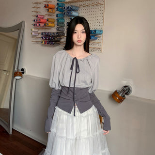 bow waist Top