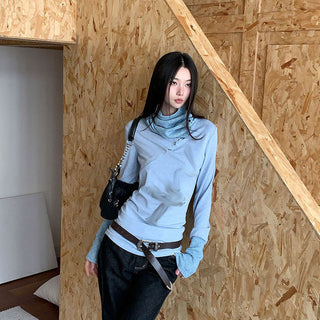 knit turtleneck top