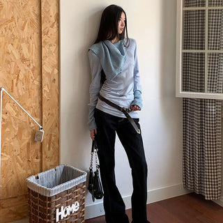 knit turtleneck top