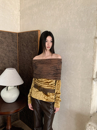 retro pleat top