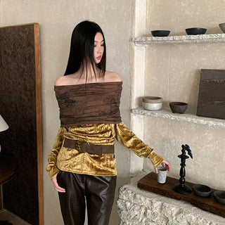 retro pleat top