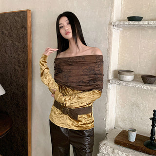 retro pleat top