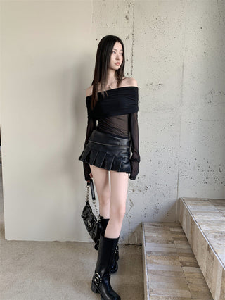 strapless mesh top