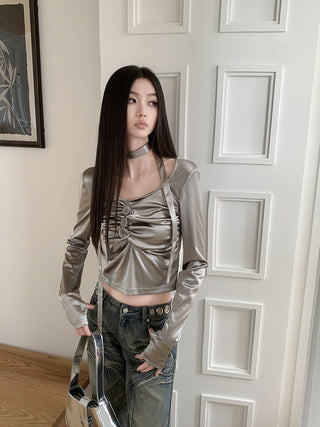 square neck top