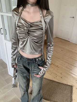 square neck top