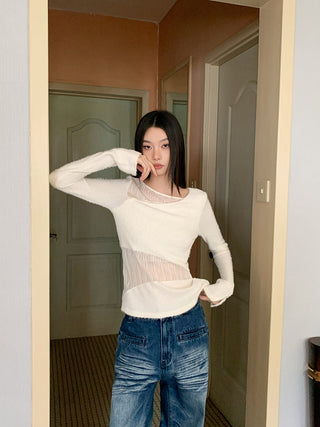 lace patchwork shirt