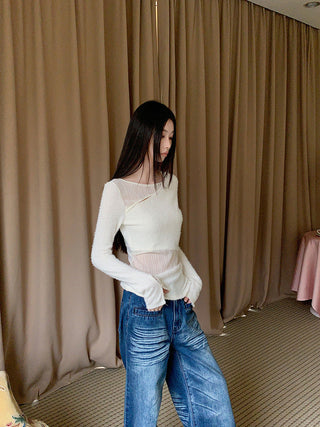 lace patchwork shirt