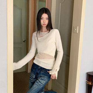 lace patchwork shirt