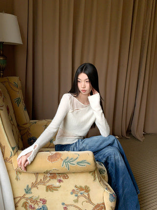lace patchwork shirt
