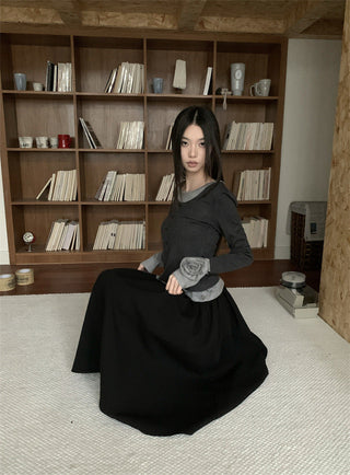 rose cuff sweater
