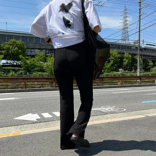 Bootcut slim pants