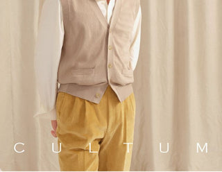 [CULTUM] V-Neck Knit Vest