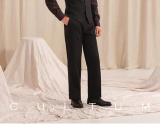 [CULTUM] Herringbone Brushed Flannel Suit Vest