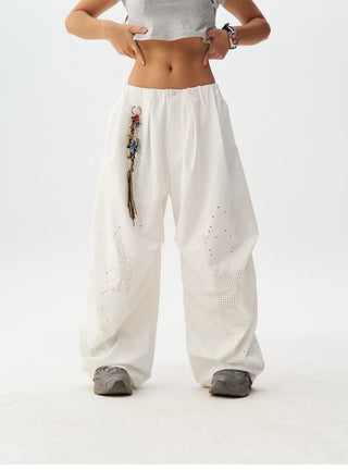 [Monterest] Quick-Dry Burnout Wide Leg Pants