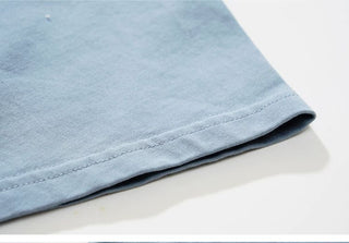 [Monterest] Washed Distressed Mountain Print T-Shirt