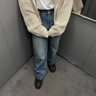 Wide Easy Denim Pants