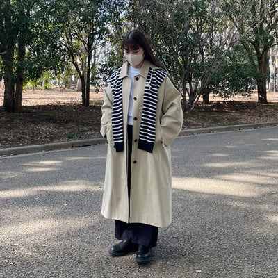 2-way hooded trench coat