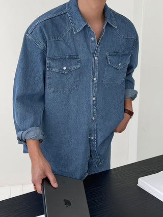 Toffee Western Denim Shirt