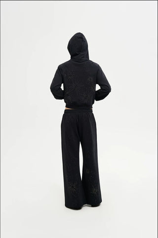 [MASONPRINCE] Firework Rhinestone Hoodie Set