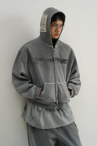 [MASONPRINCE] 460G Heavyweight Remake Zip-Up Hoodie