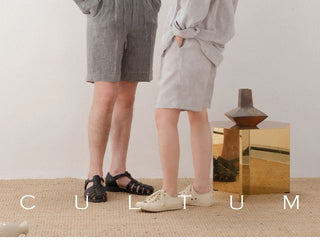 [CULTUM] Linen Half Placket Shirt