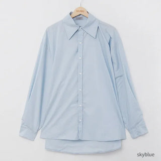 Oversized balloon sleeve shirt