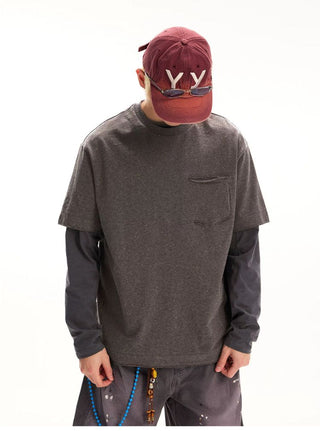 [Monterest] Speckled Yarn Workwear Pocket Tee