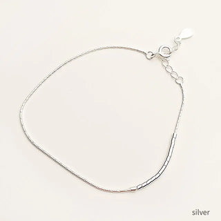 circle silver bracelet
