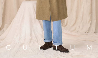 [CULTUM] Heavyweight Wool Herringbone Polo Coat